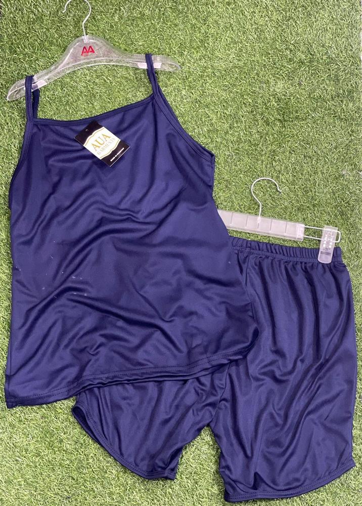 Silk Plain Light Weight Camisole Set