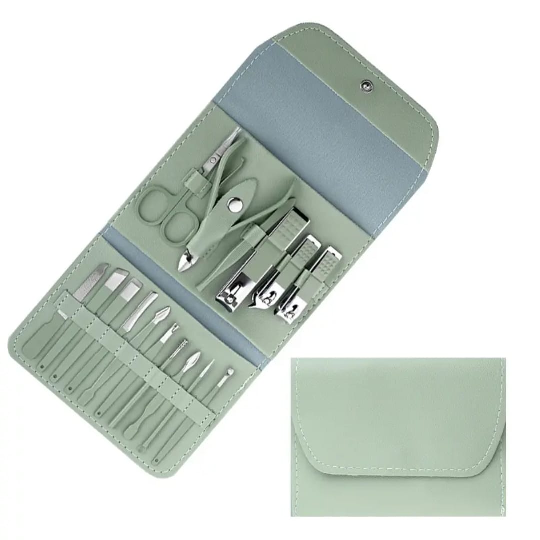 16 pcs Manicure Set Professional Nail Clippers Pedicure Kit
