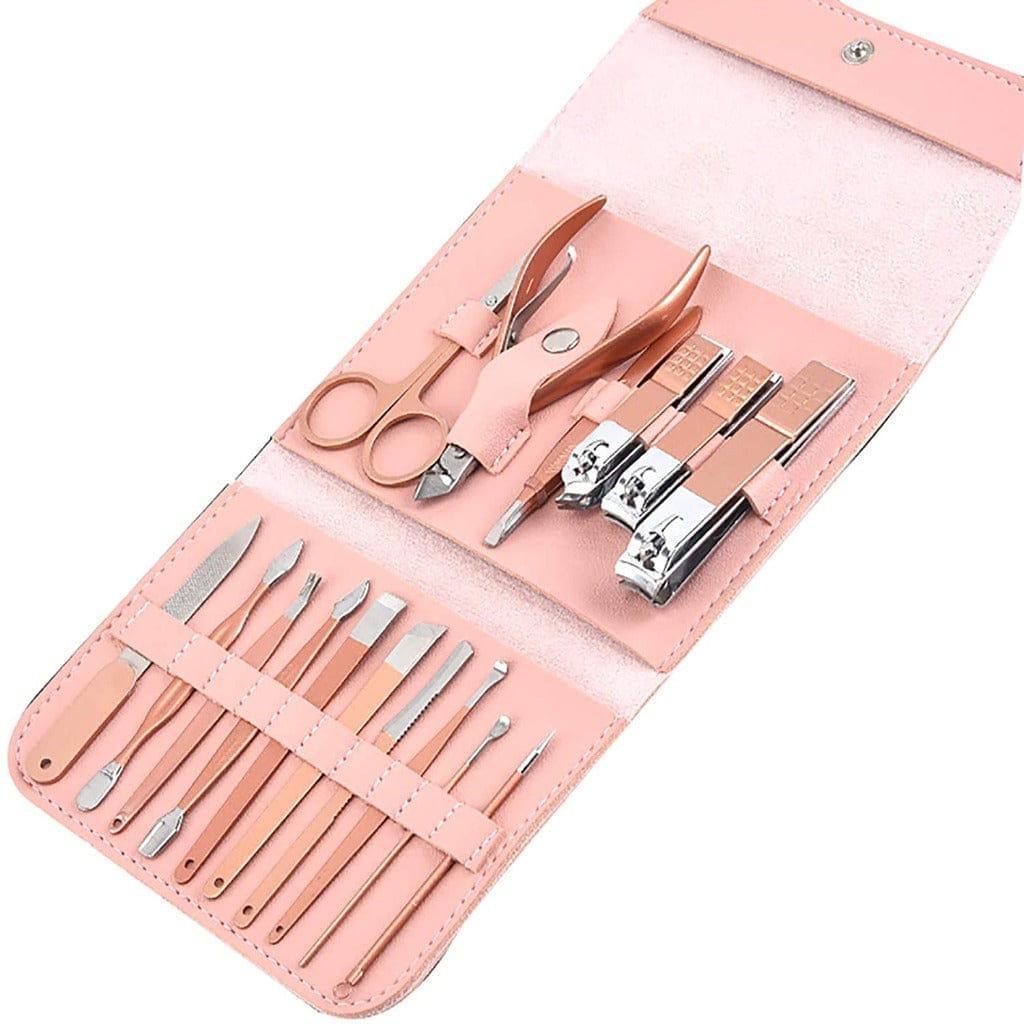 16 pcs Manicure Set Professional Nail Clippers Pedicure Kit