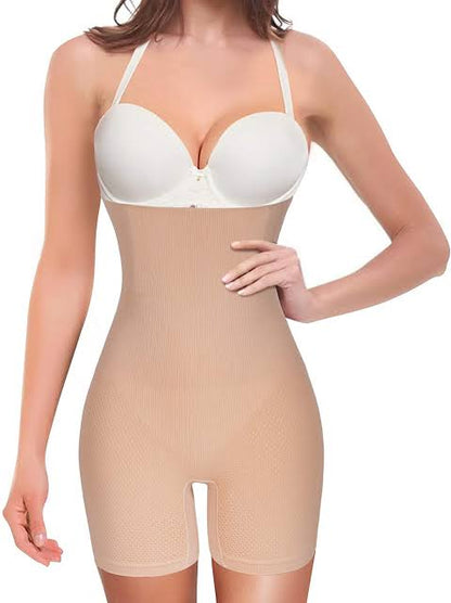 Lightweight Breathable Spandex Waist Half Body Shaper - 1 Pcs in Golden